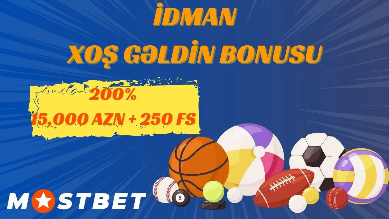 İdman mərcləri üçün Mostbet bonusu